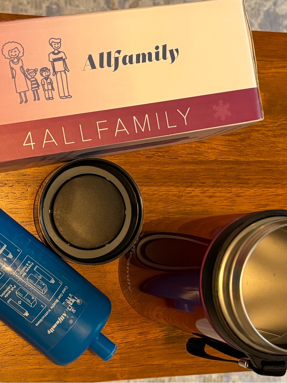 Metallic Raspberry Insulated Medication Cooler Bottle - Picture 4 of 4
